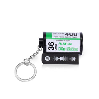 Personalized Plastic Memory Camera Roll Spotify Code Keychain
