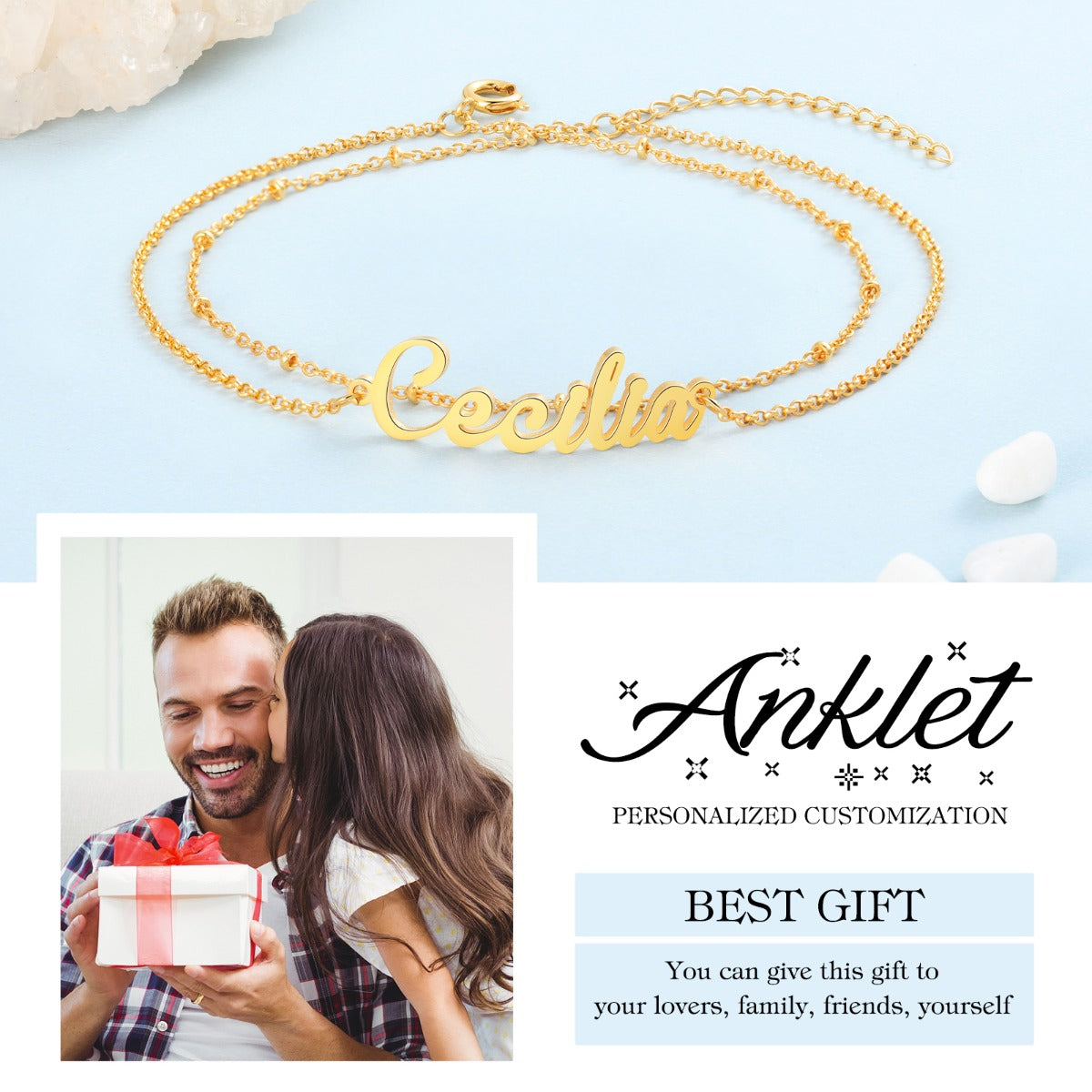 Personalized Name Anklet