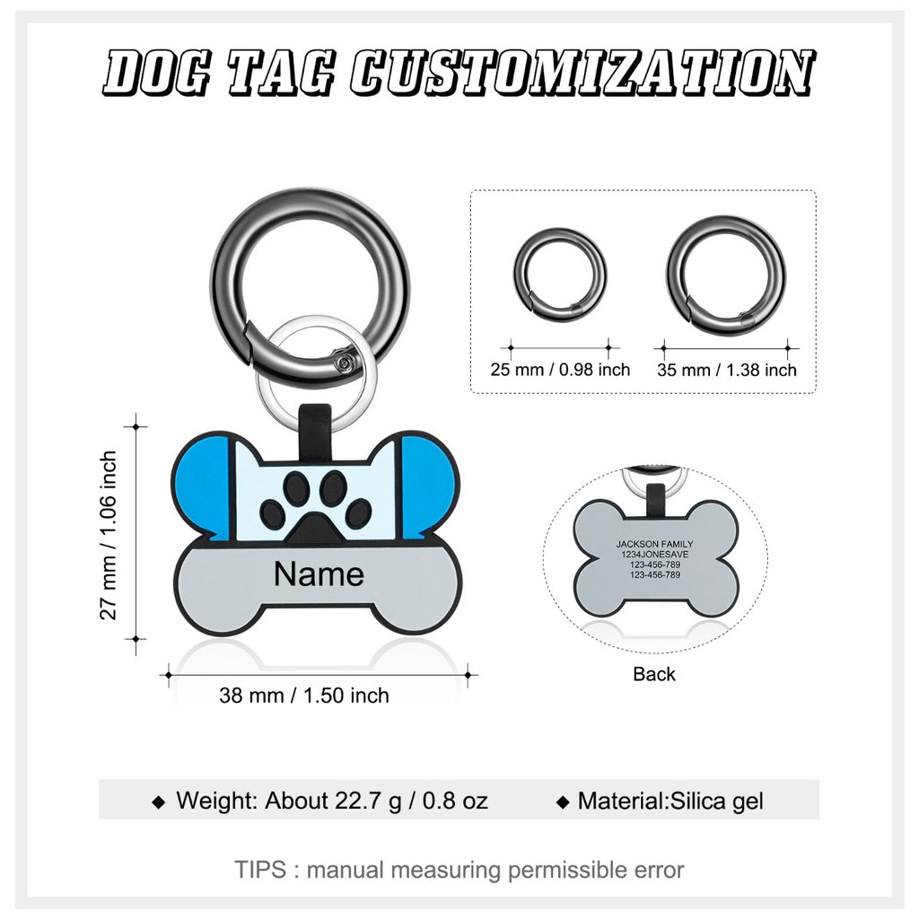 Personalized Silica gel Dog Tag