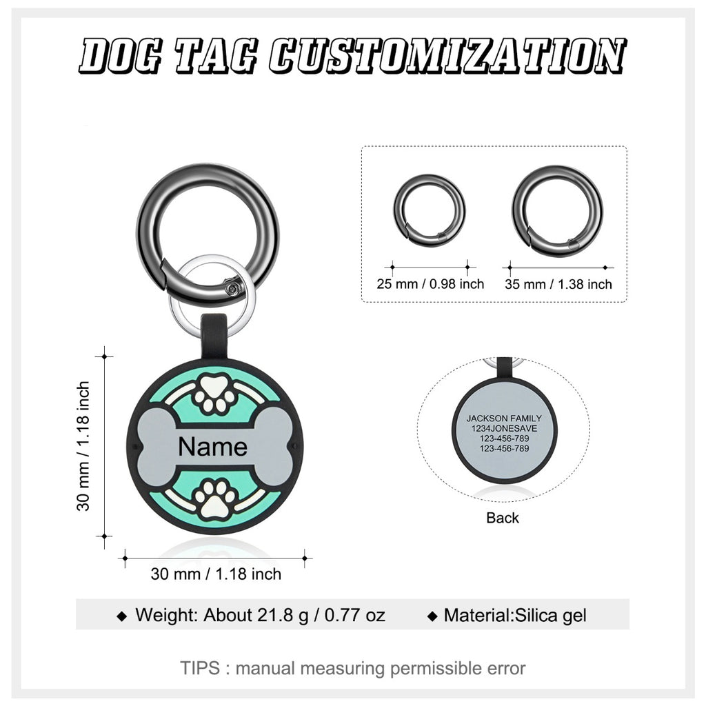 Personalized Silica gel Dog Tag