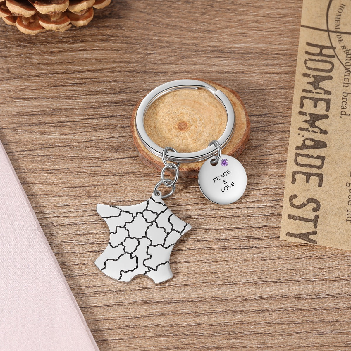Stainless Steel Custom Keychain