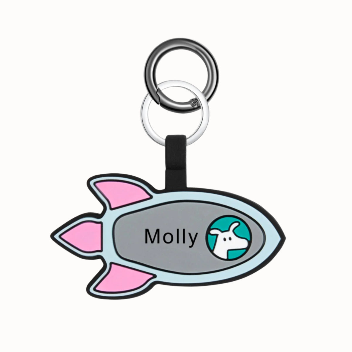 Personalized Silica Gel Rocket Dog Tag