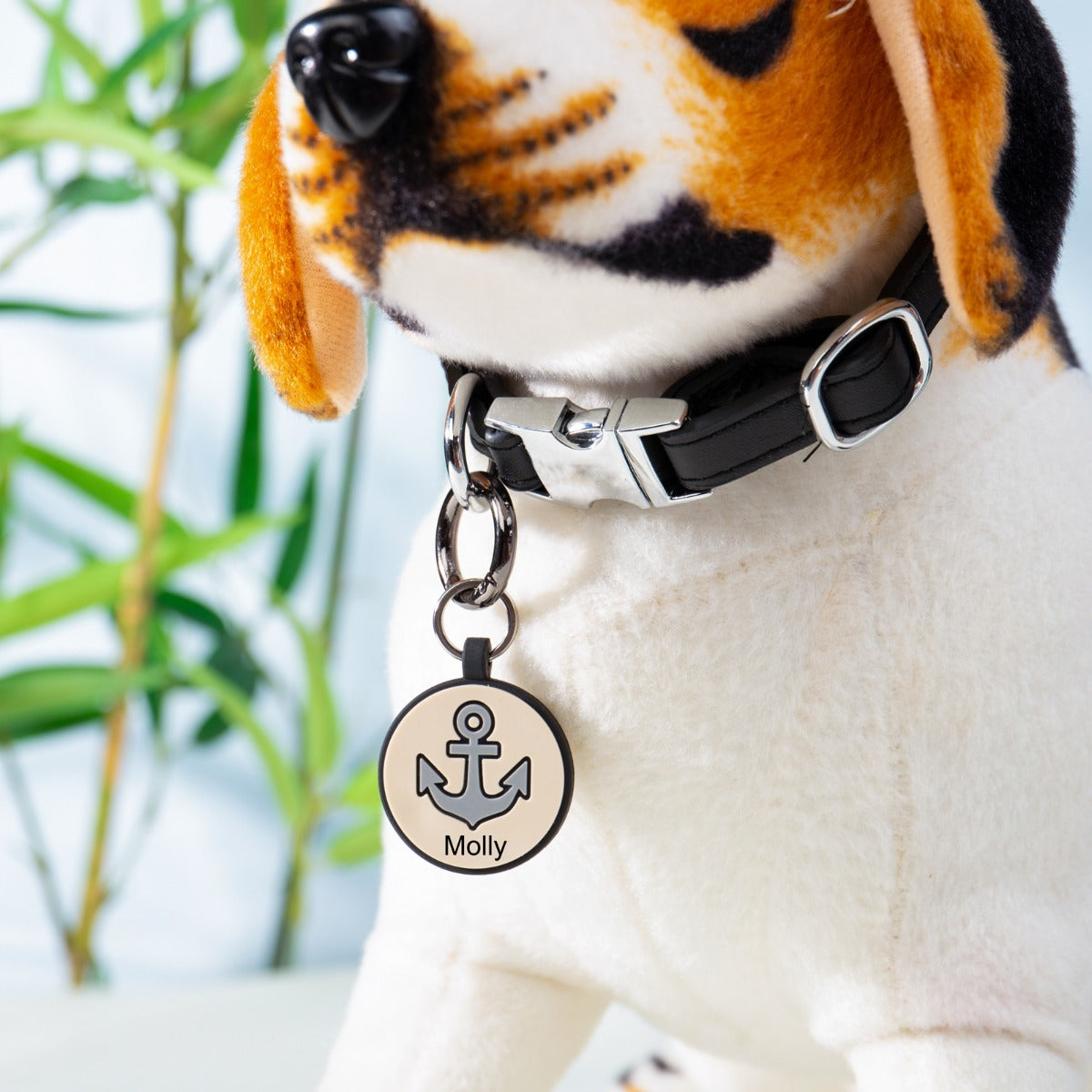 Personalized Silica Gel Guitar Wolf Dog Tag