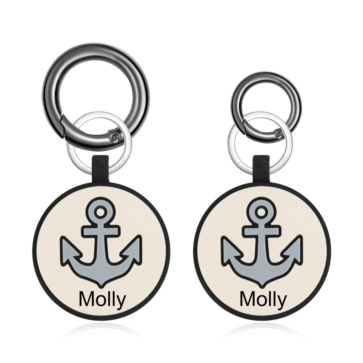 Personalized Silica Gel Guitar Wolf Dog Tag
