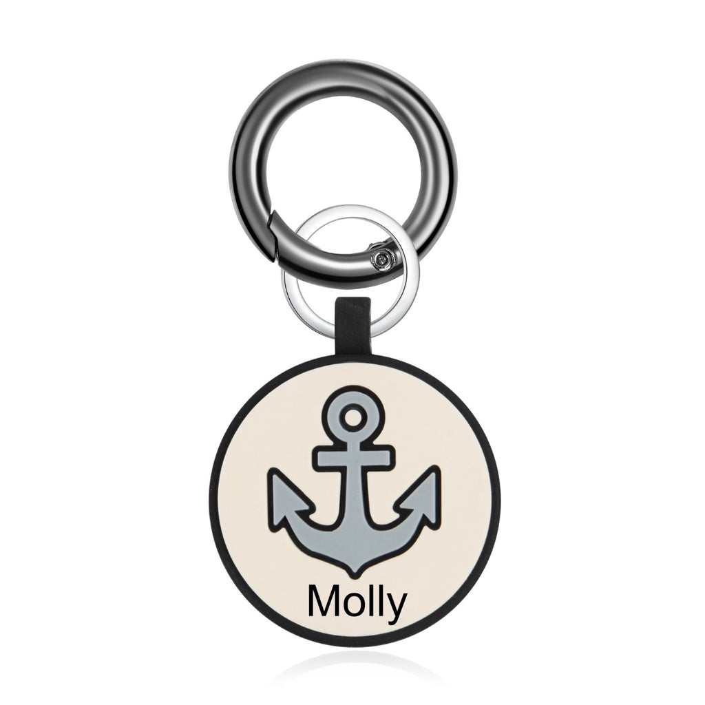 Personalized Silica Gel Guitar Wolf Dog Tag