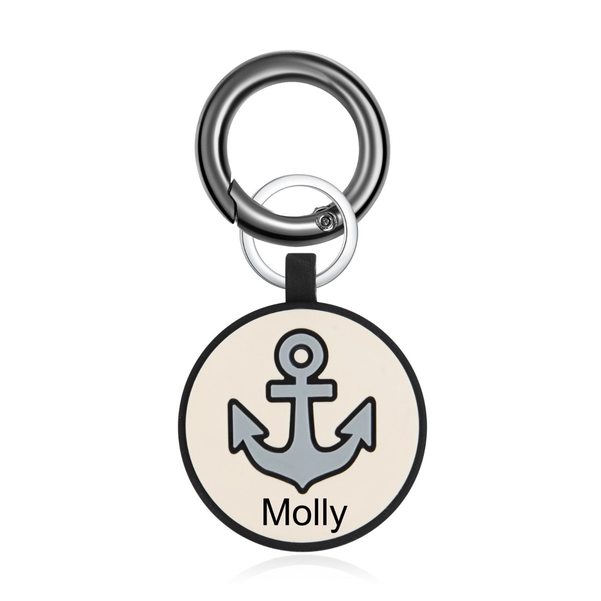 Personalized Silica Gel Guitar Wolf Dog Tag