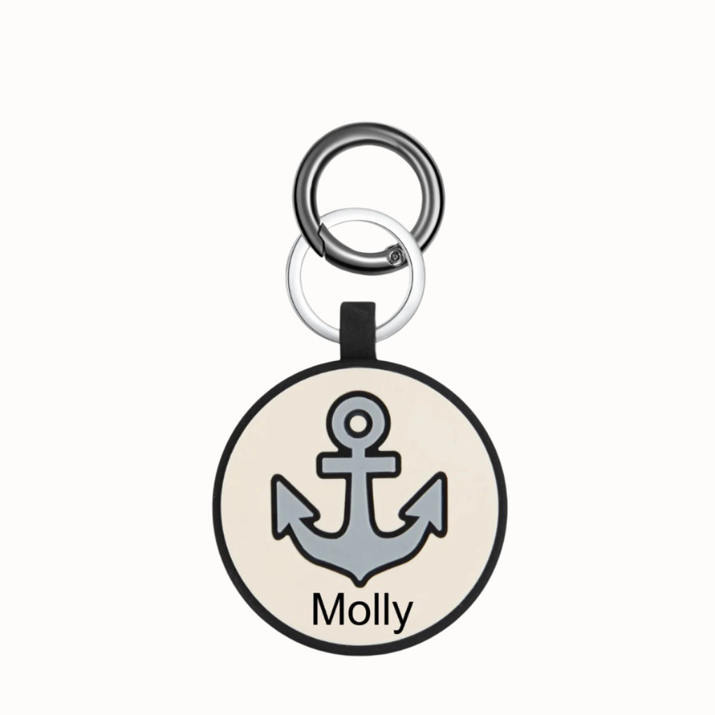 Personalized Silica Gel Guitar Wolf Dog Tag