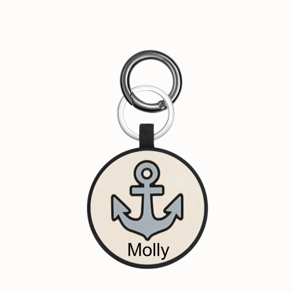 Personalized Silica Gel Guitar Wolf Dog Tag