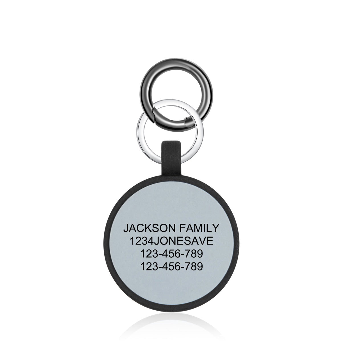 Personalized Silica Gel Guitar Wolf Dog Tag