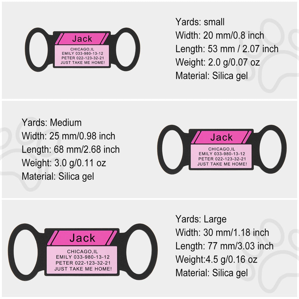Personalized Silica gel Dog Tag