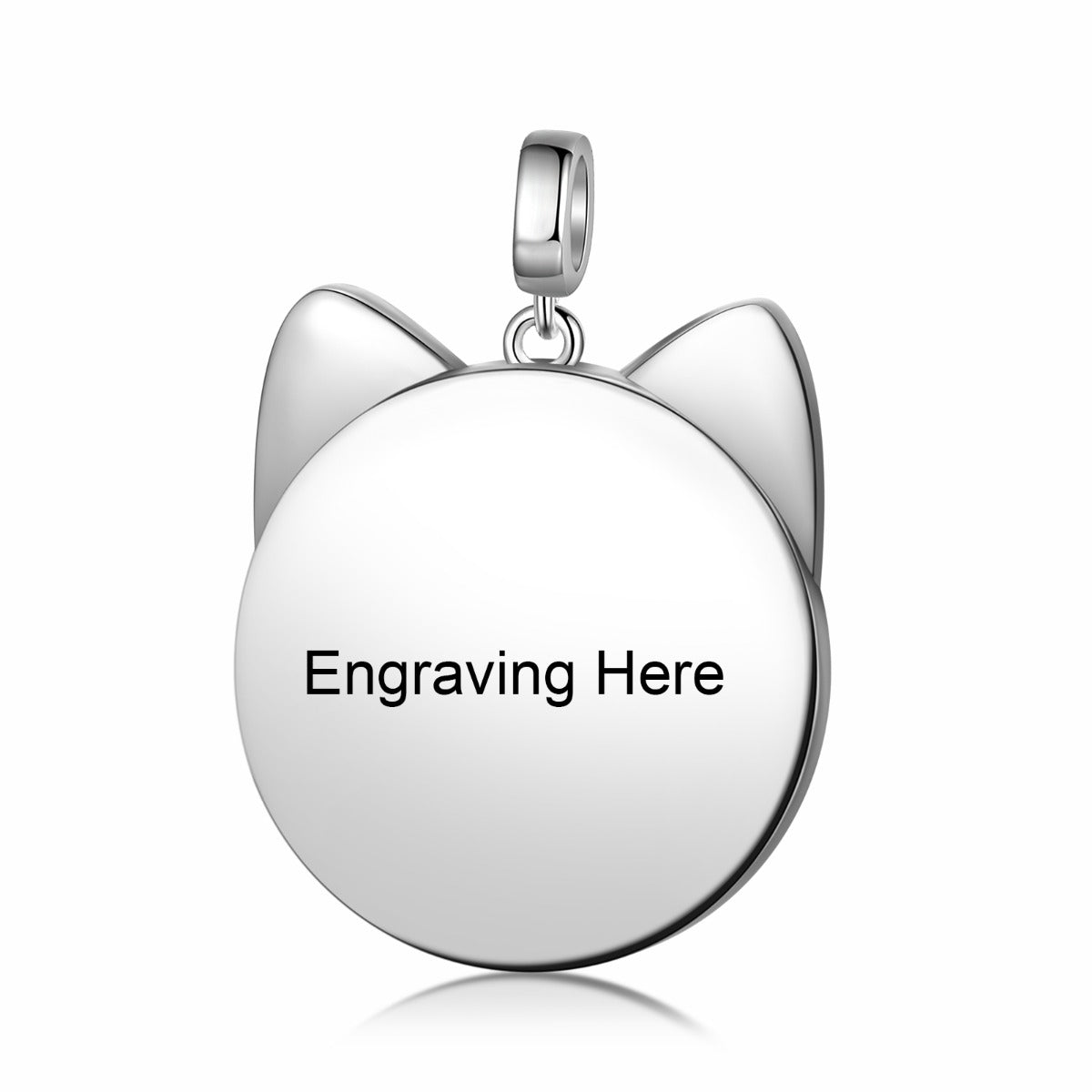 Personalized Rhodium Plated Jewelry Photo Beads