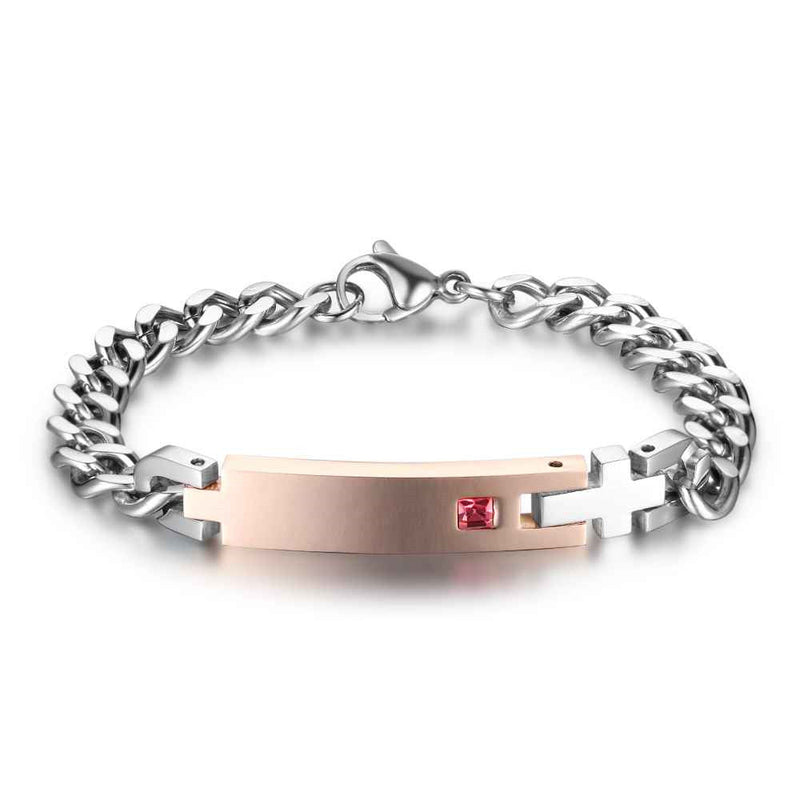 Engraved Name Stainless Steel Bracelet