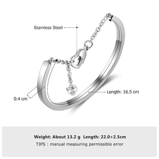 Engraving Stainless Steel Bracelet