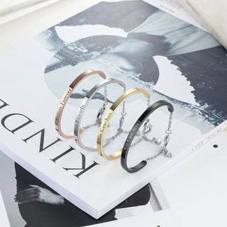 Engraving Stainless Steel Bracelet