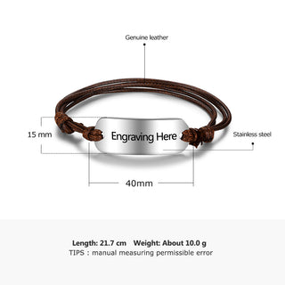 40mmx15mm 304 Stainless Steel Men's Bracelet