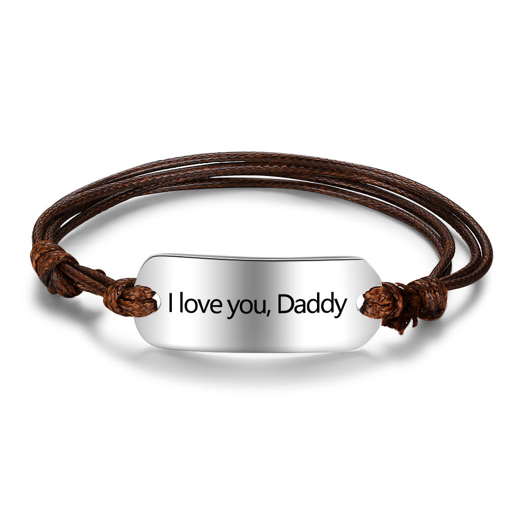40mmx15mm 304 Stainless Steel Men's Bracelet