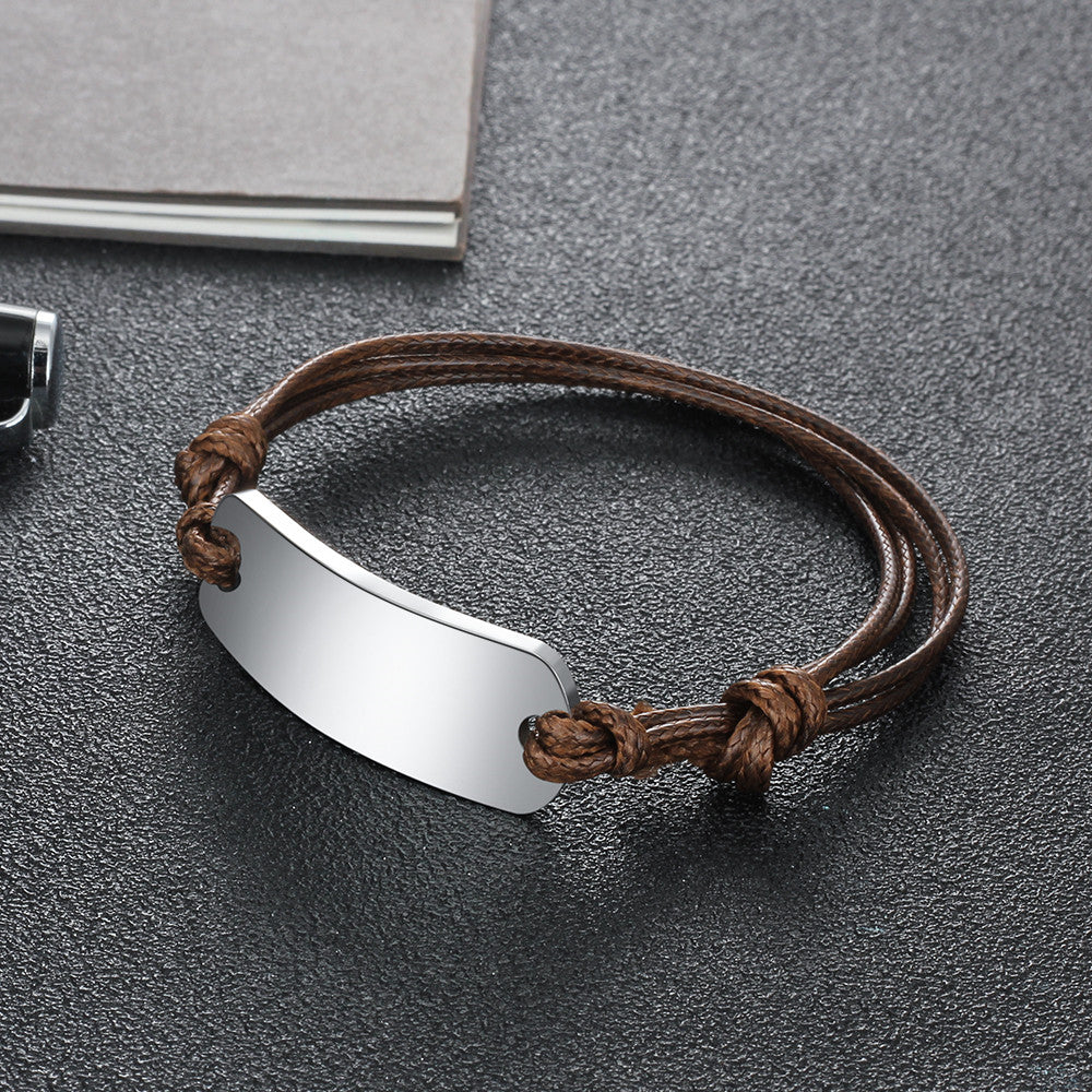 40mmx15mm 304 Stainless Steel Men's Bracelet
