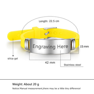 Custom Name Silicone Bracelet
