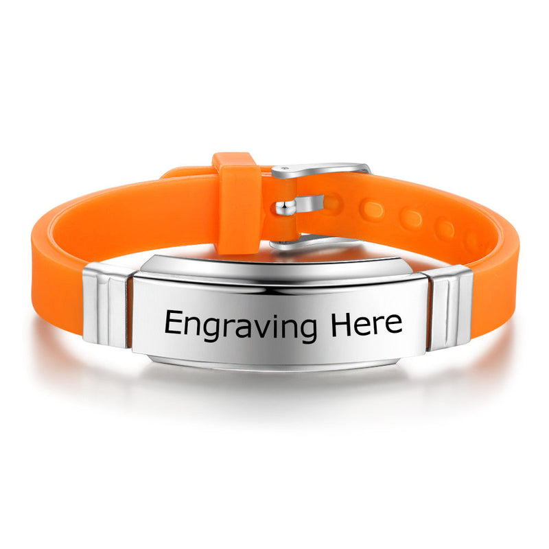 Personaliozed  Silica Gel Name Bracelet