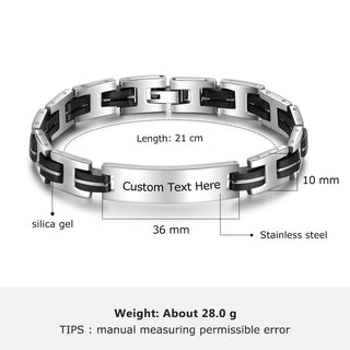 Personalized Name Stainless Steel Bracelet