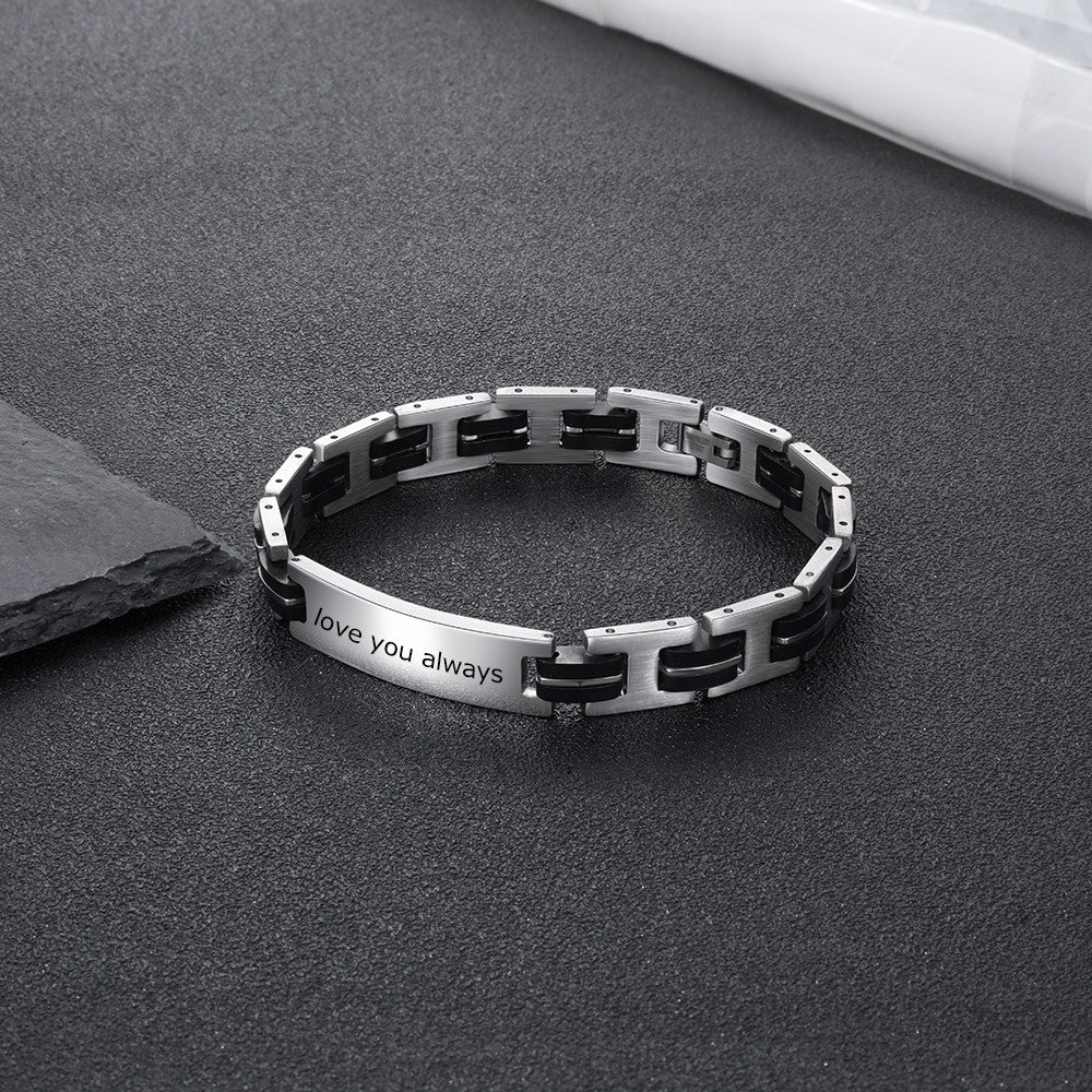 Personalized Name Stainless Steel Bracelet