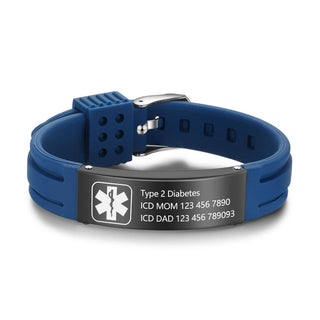 Customized Stainless Steel Medical Bracelets
