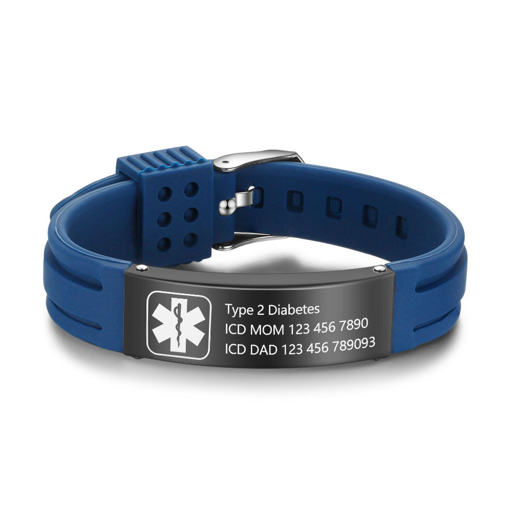 Customized Stainless Steel Medical Bracelets