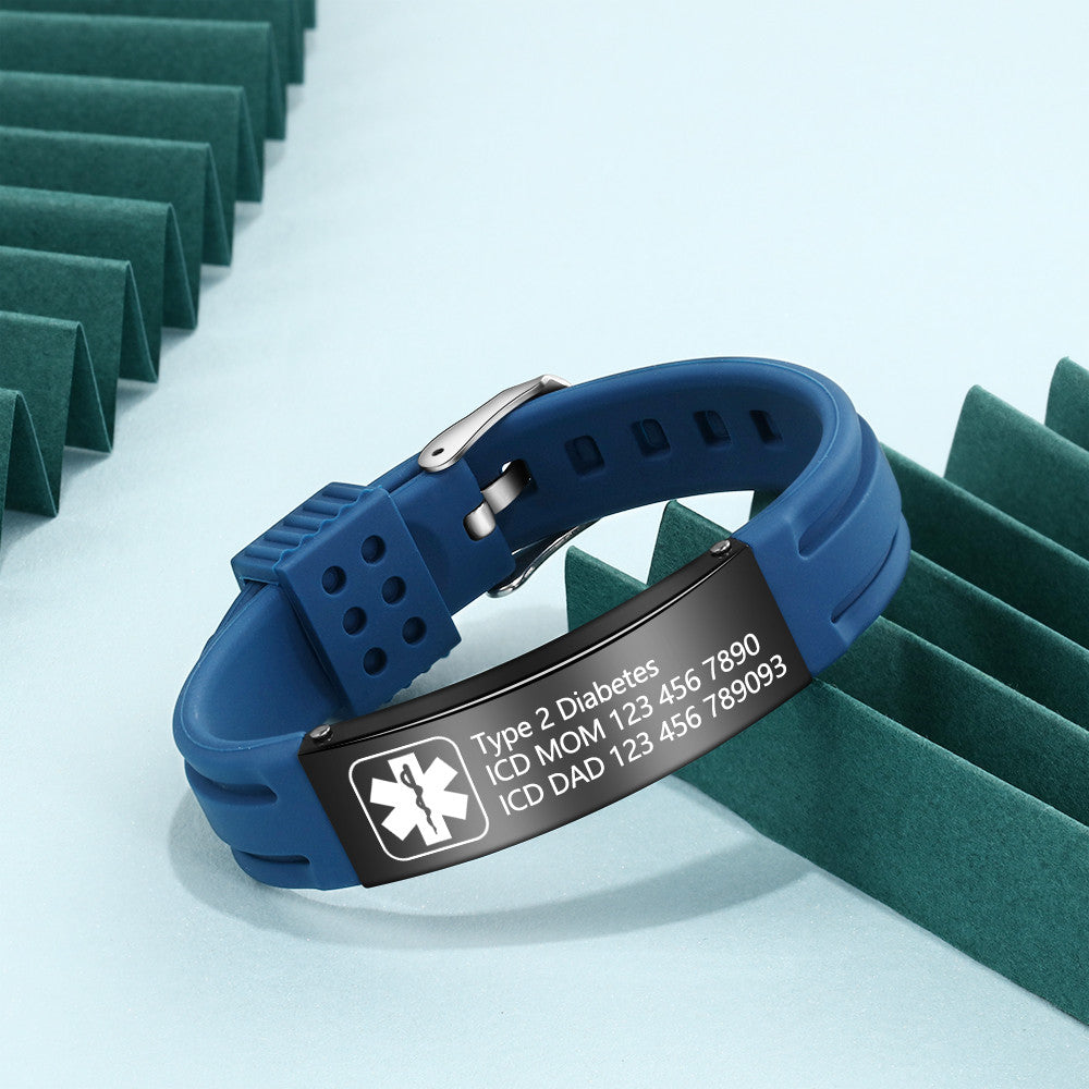 Customized Stainless Steel Medical Bracelets
