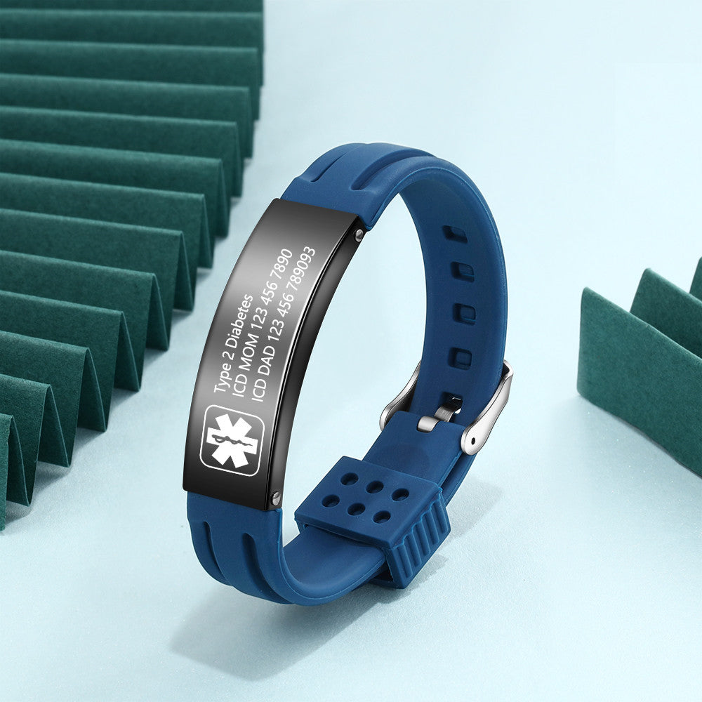 Customized Stainless Steel Medical Bracelets