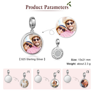 Custom Photo Bracelet Charm