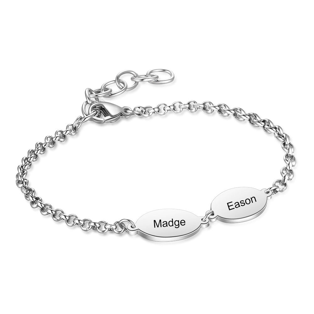 Engraving Stainless Steel Bracelet