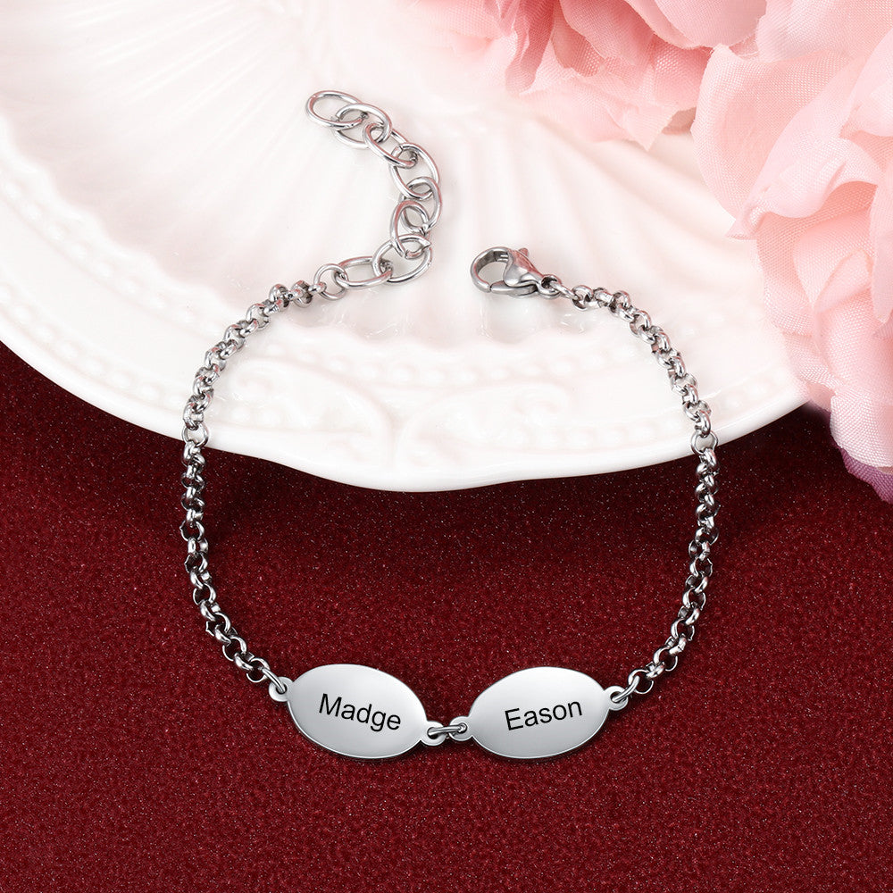 Engraving Stainless Steel Bracelet