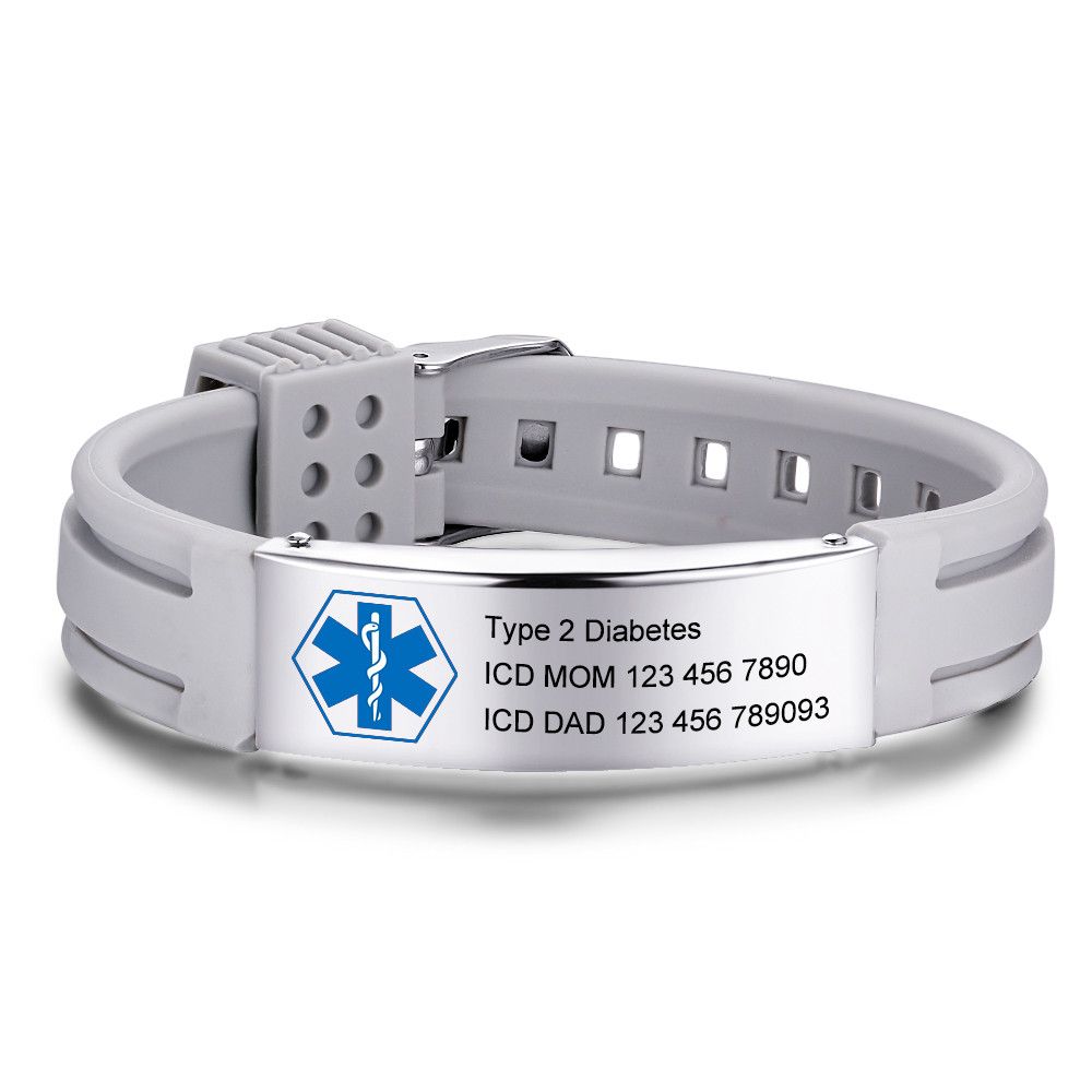 Customized Stainless Steel Medical Bracelets