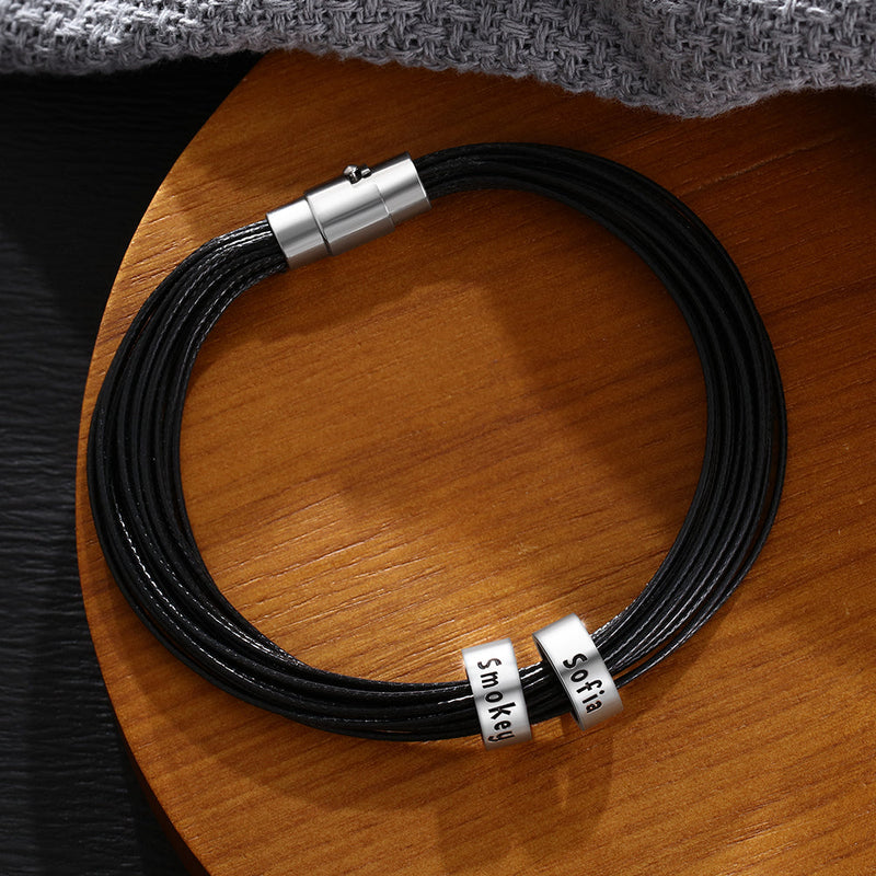 Custom Leather Bracelet