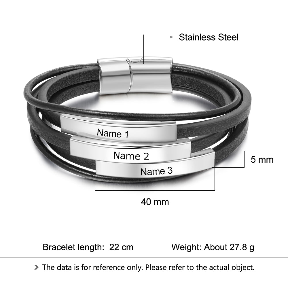 Engraving Stainless Steel Bracelet