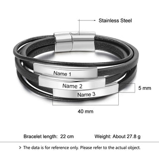 Engraving Stainless Steel Bracelet