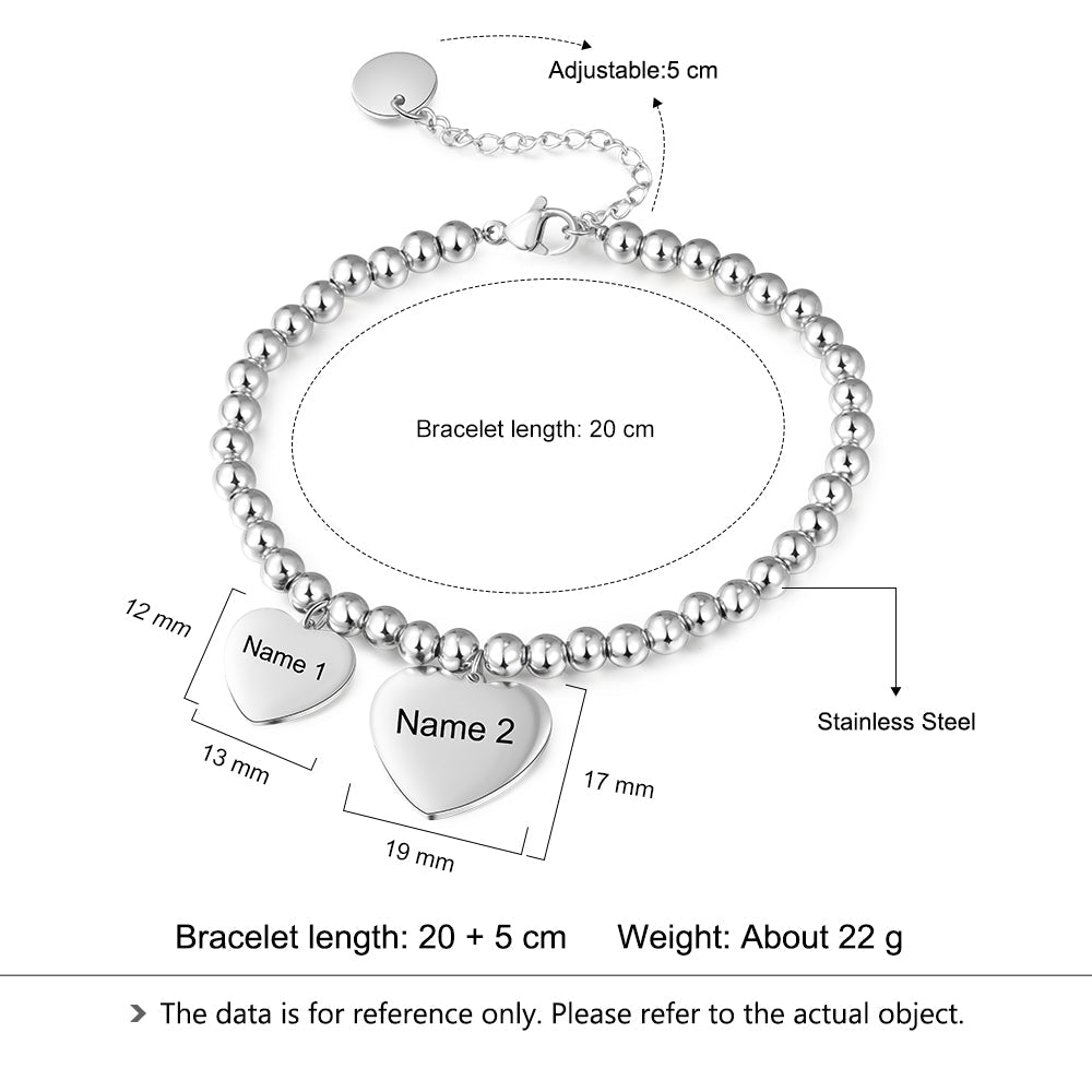Engraving Stainless Steel Personalizedel Bracelet