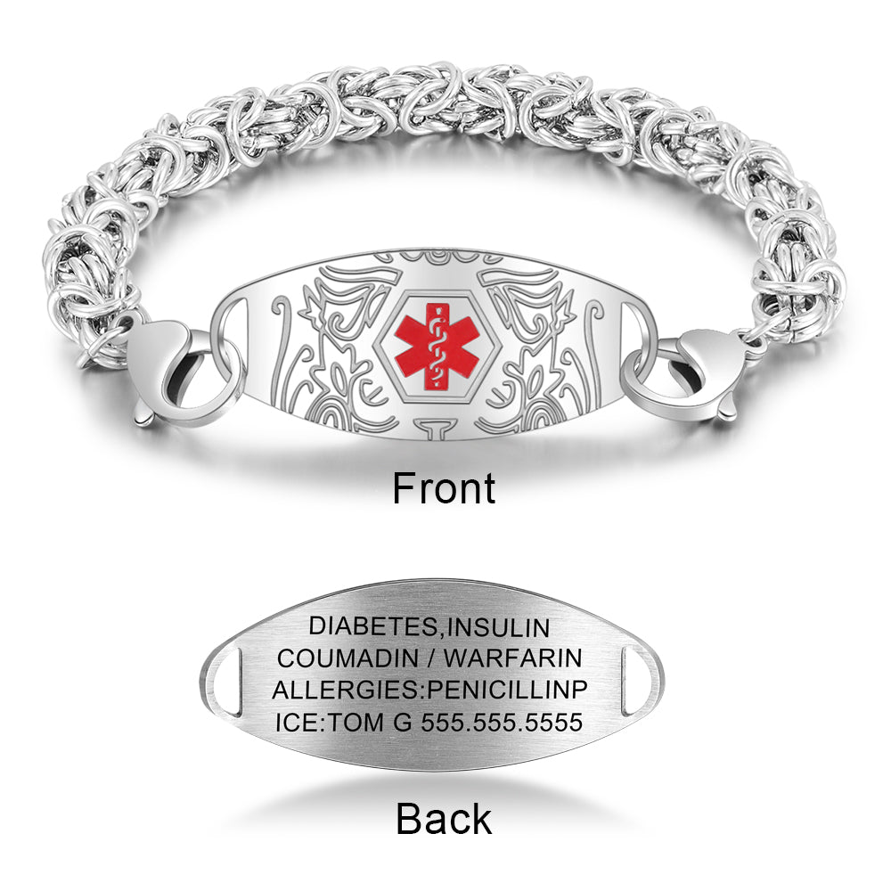Engraving Stainless Steel Bracelet