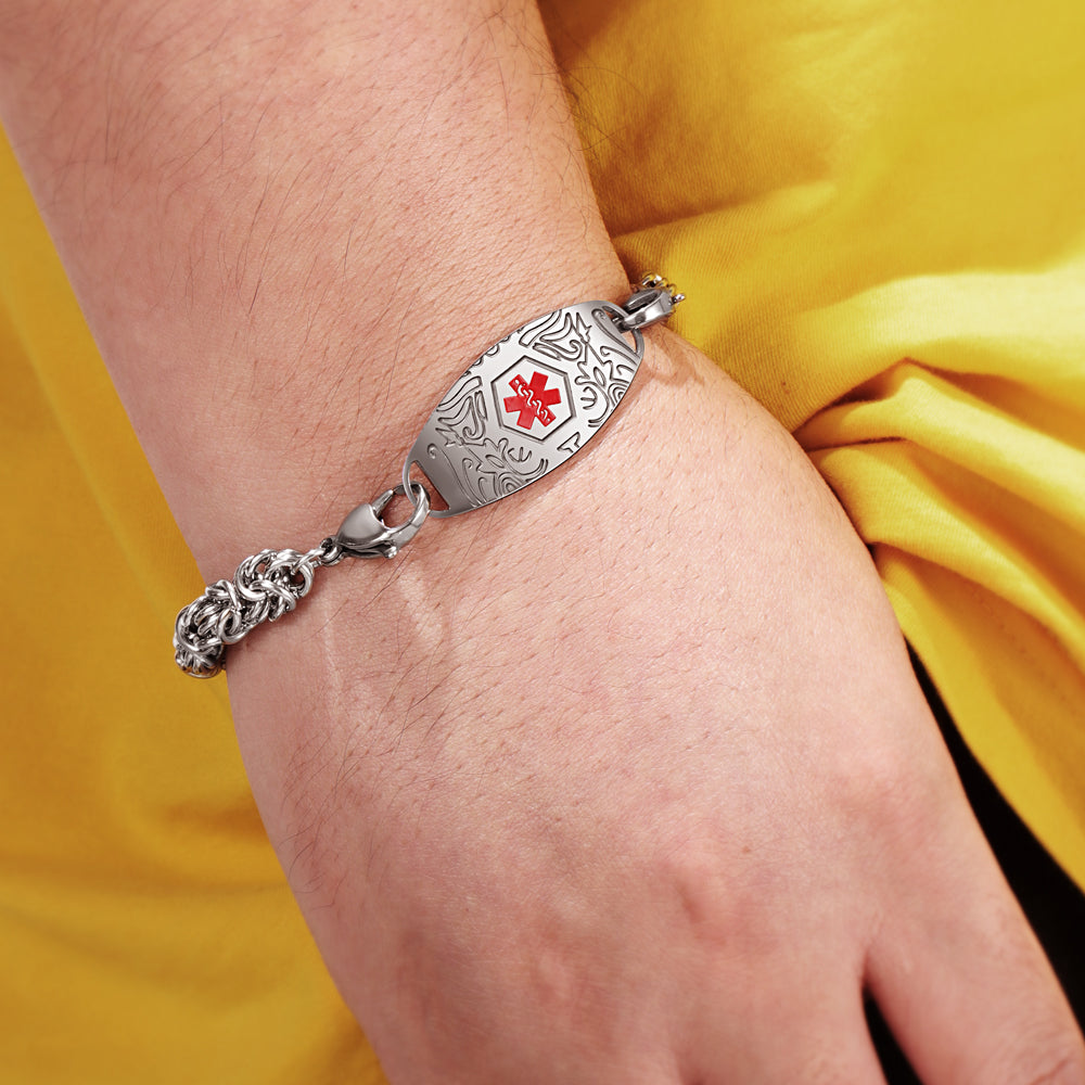 Engraving Stainless Steel Bracelet