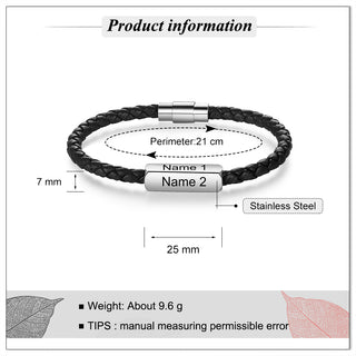 Engraving Stainless Steel Bracelet
