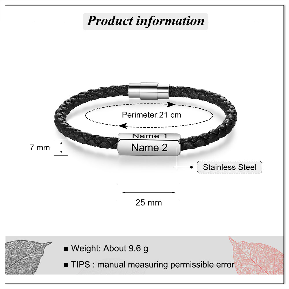 Engraving Stainless Steel Bracelet