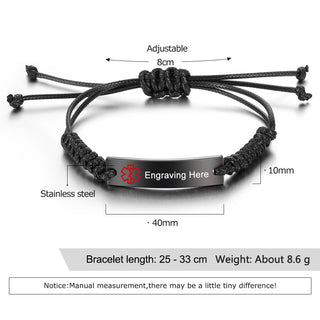 Engraving Stainless Steel Bracelet