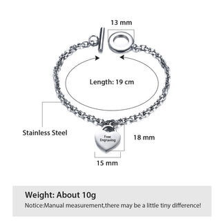 Stainless Steel Medical Mens Bracelet