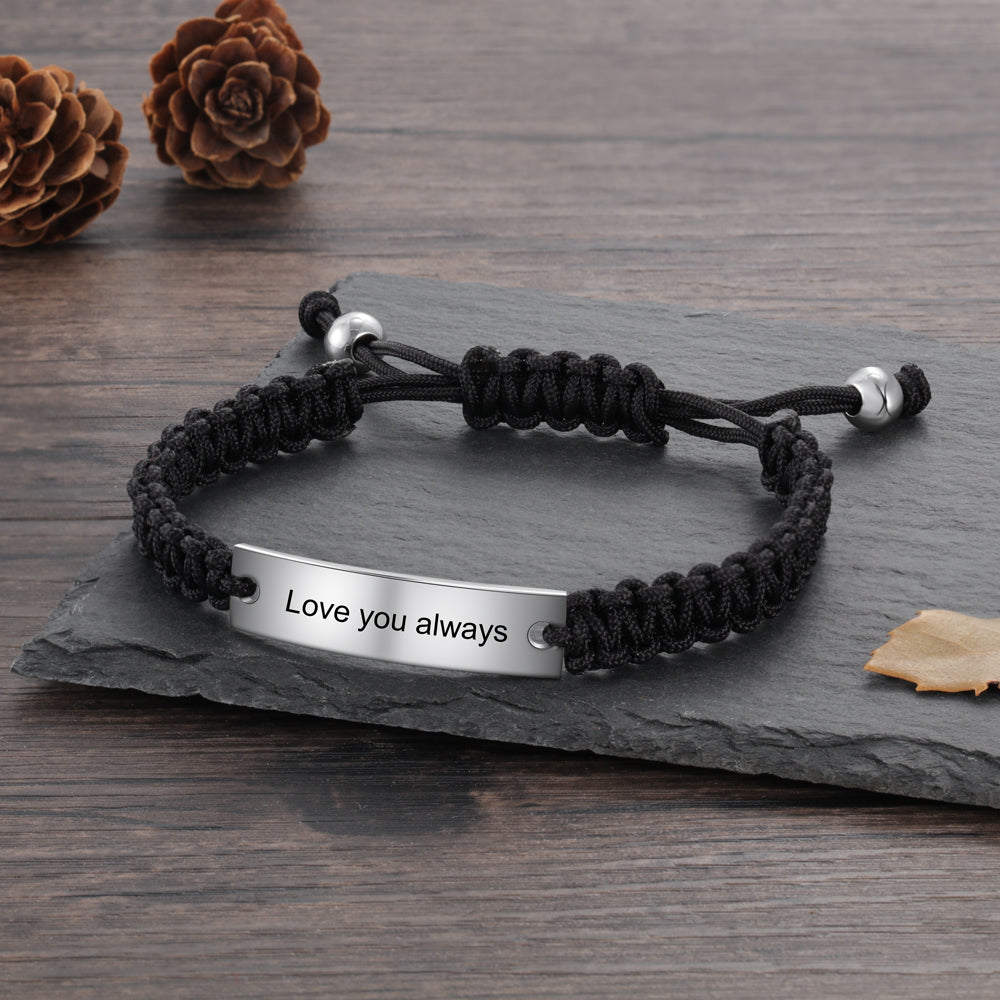 Engraving Stainless Steel Bracelet