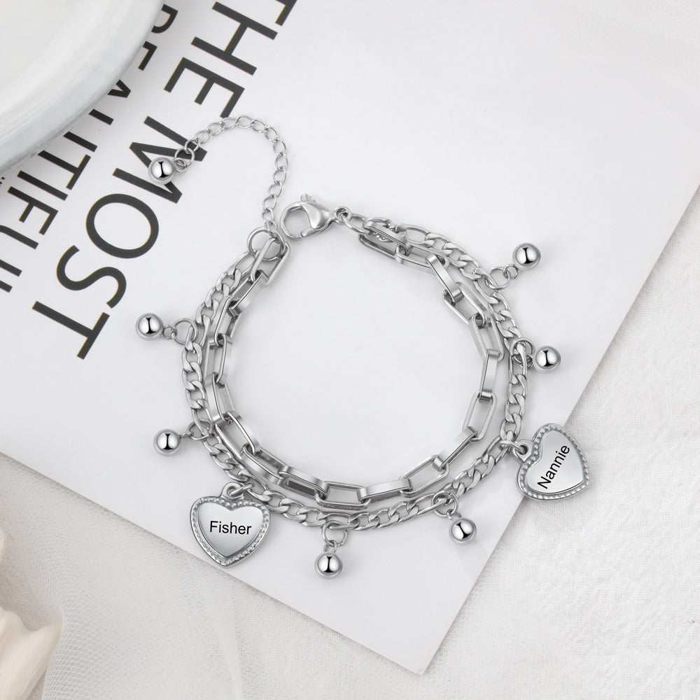Engraving Stainless Steel Bracelet