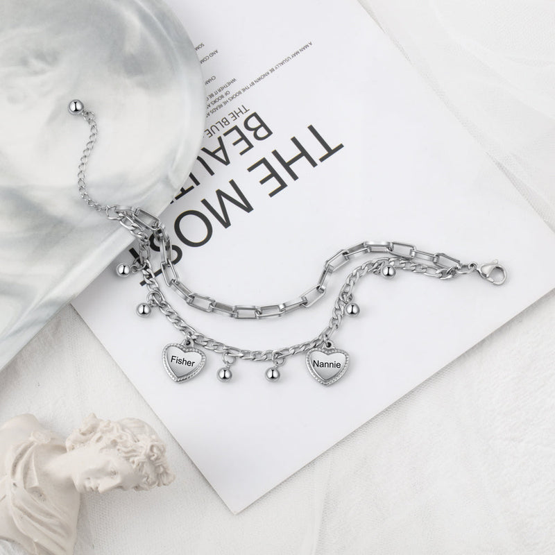 Engraving Stainless Steel Bracelet