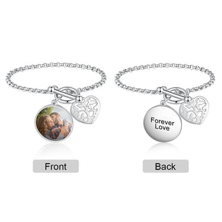 Stainless Steel Personalized Photo Bracelet