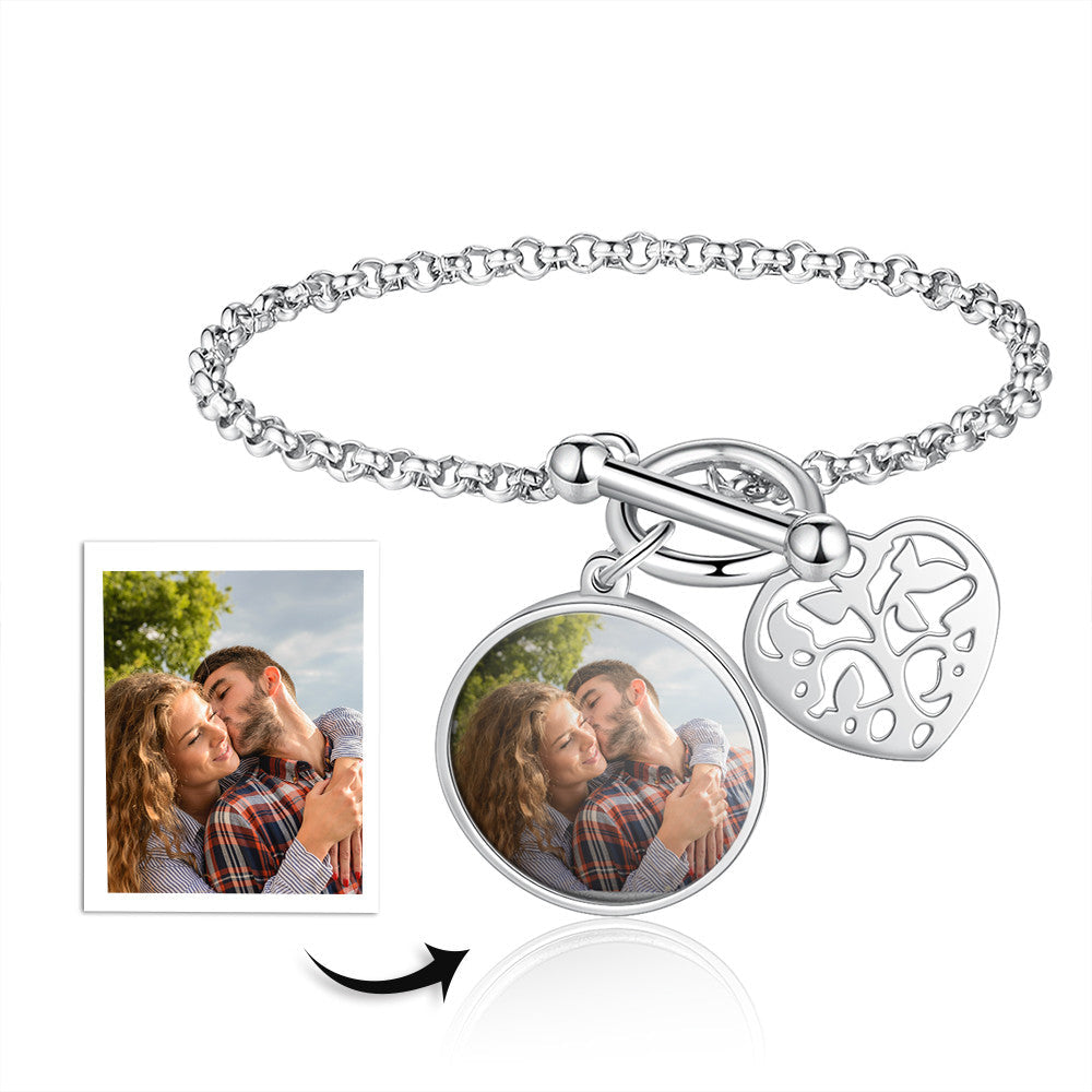 Stainless Steel Personalized Photo Bracelet