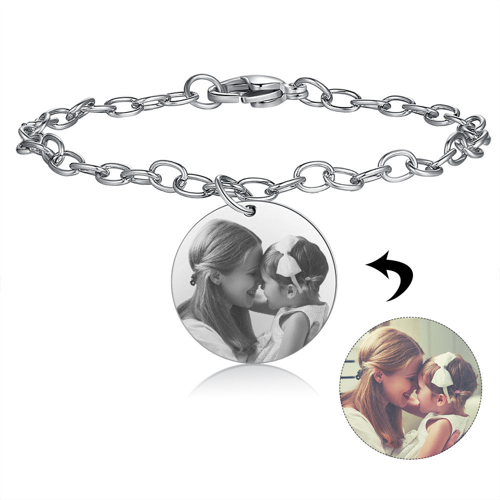 Stainless Steel Customized Photo Bracelet