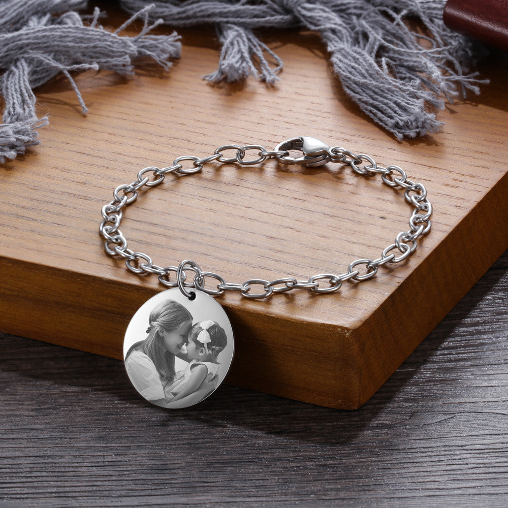 Stainless Steel Customized Photo Bracelet
